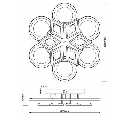 Потолочная люстра Escada Mosaic 10248/12LED