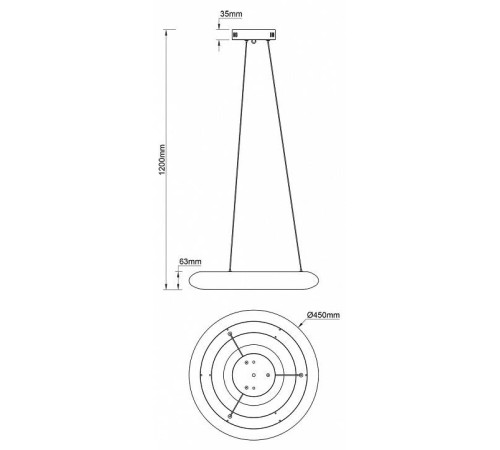 Подвесной светильник Escada Soft 10258/1LED