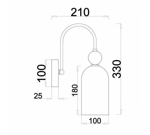 Бра Escada Ode 686/1A Chrome