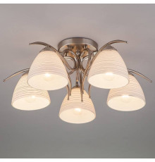 Потолочная люстра Eurosvet Megan 30121/5 сатин-никель