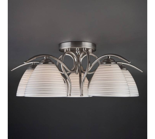 Потолочная люстра Eurosvet Megan 30121/5 сатин-никель