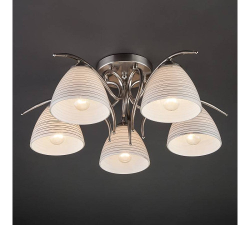 Потолочная люстра Eurosvet Megan 30121/5 сатин-никель