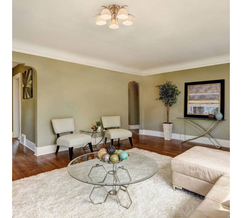 Потолочная люстра Eurosvet Megan 30121/5 сатин-никель