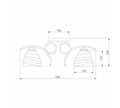 Потолочная люстра Eurosvet Megan 30121/5 сатин-никель