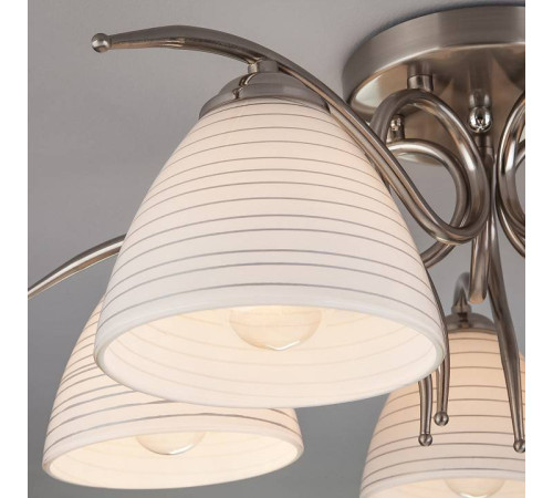 Потолочная люстра Eurosvet Megan 30121/5 сатин-никель