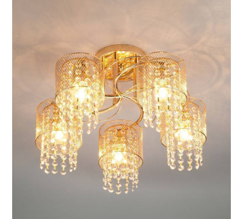 Люстра на штанге Eurosvet Bonnie 30137/5 золото