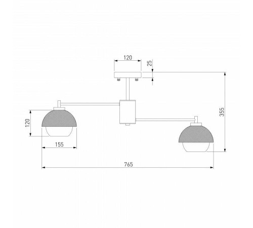 Люстра на штанге Eurosvet Nocciola 70106/8 черный