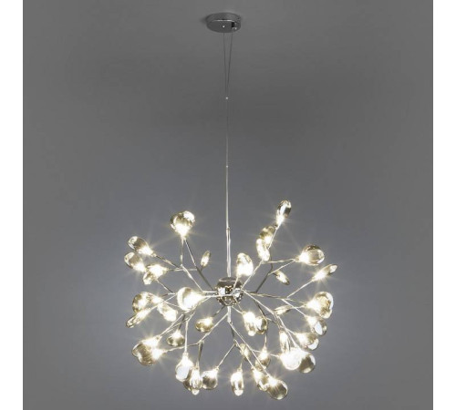 Подвесная люстра Bogate's Lamella 555 хром / дымчатый