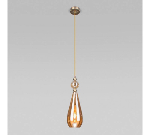 Подвесной светильник Eurosvet Ilario 50202/1 янтарный