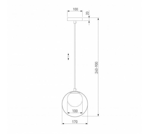 Подвесной светильник Eurosvet Dublin 50205/1 черный/бронза
