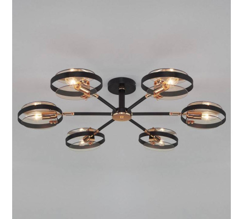 Люстра на штанге Eurosvet Gallo 70121/6 черный