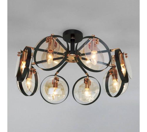 Люстра на штанге Eurosvet Gallo 70121/8 черный