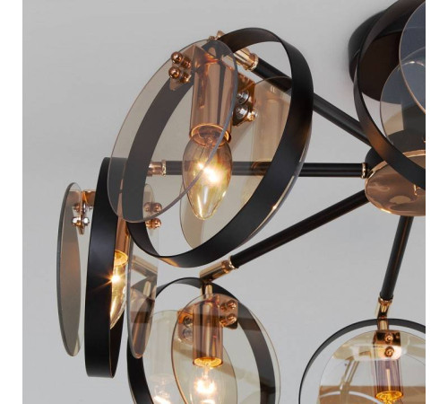 Люстра на штанге Eurosvet Gallo 70121/8 черный