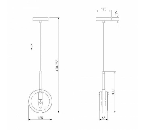 Подвесной светильник Eurosvet Gallo 50121/1 черный