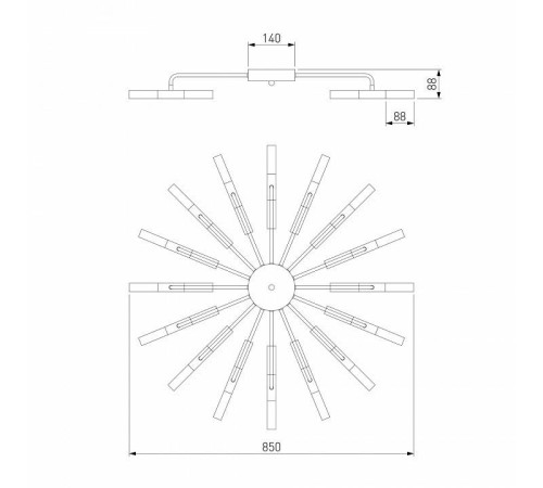 Потолочная люстра Bogate's Bastone 348 Smart