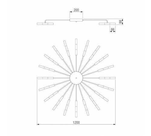 Потолочная люстра Bogate's Bastone 349 Smart