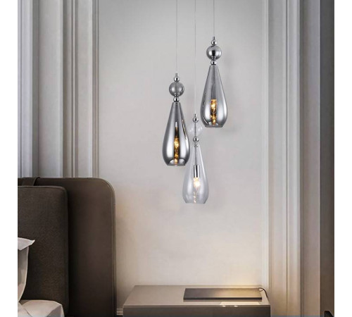 Подвесной светильник Eurosvet Ilario 50202/3 хром