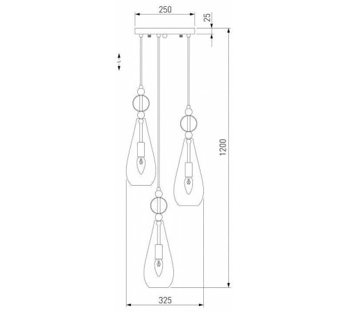 Подвесной светильник Eurosvet Ilario 50202/3 хром
