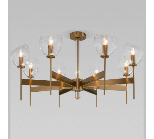 Люстра на штанге Eurosvet Arrista 60130/8 латунь Smart