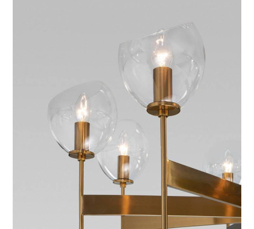 Люстра на штанге Eurosvet Arrista 60130/8 латунь Smart