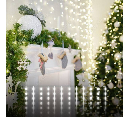 Занавес световой Eurosvet 200-006 200-006 теплый белый 2*2,6м IP20