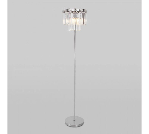 Торшер Eurosvet Elegante 01137/3 хром/прозрачный хрусталь Strotskis