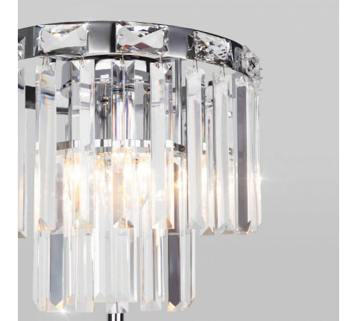 Торшер Eurosvet Elegante 01137/3 хром/прозрачный хрусталь Strotskis