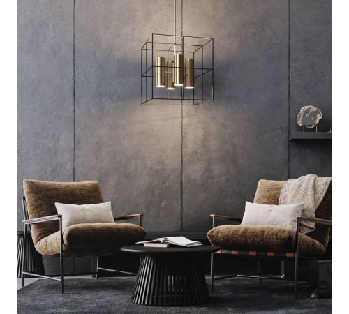 Люстра на штанге Eurosvet Adamson 70142/8 латунь