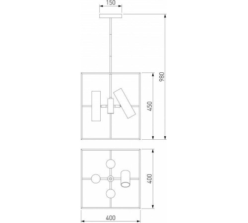 Люстра на штанге Eurosvet Adamson 70142/8 латунь