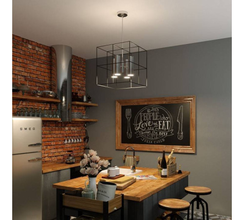 Люстра на штанге Eurosvet Adamson 70142/8 хром