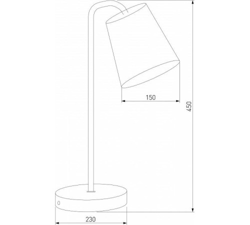 Настольная лампа декоративная Eurosvet Montero 01134/1 белый