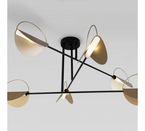 Потолочная люстра Eurosvet Grazia 70148/6 черный/золото