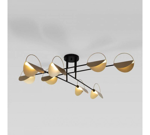 Потолочная люстра Eurosvet Grazia 70148/8 черный/золото