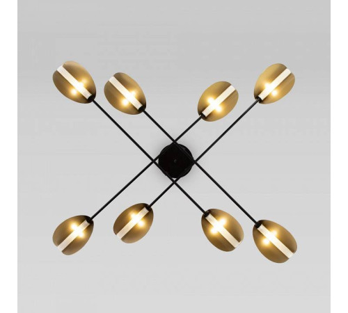 Потолочная люстра Eurosvet Grazia 70148/8 черный/золото