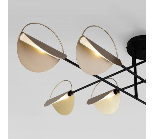 Потолочная люстра Eurosvet Grazia 70148/8 черный/золото