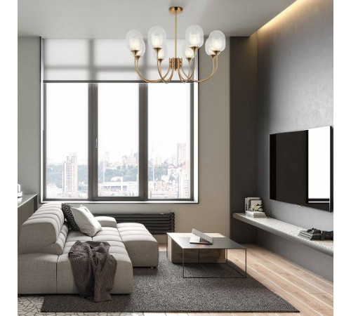 Люстра на штанге Eurosvet Spritz 70217/8 латунь