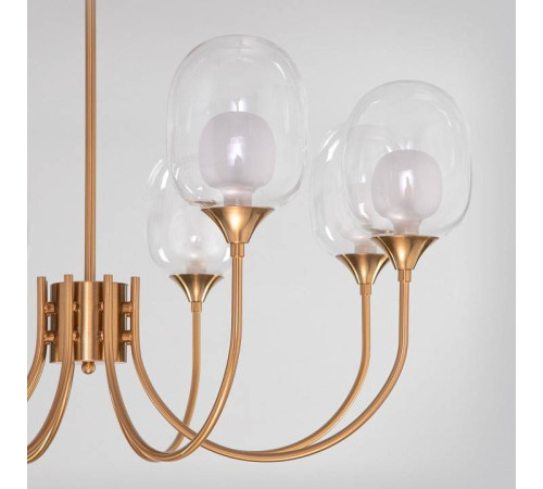 Люстра на штанге Eurosvet Spritz 70217/8 латунь