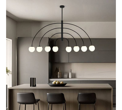 Люстра на штанге Eurosvet Cenacolo 30179/8 черный