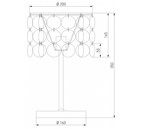 Настольная лампа декоративная Eurosvet Sandra 208101
