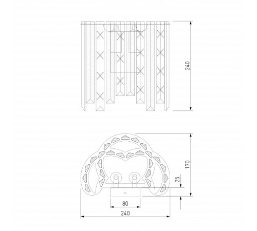 Накладной светильник Eurosvet Radiance 101011