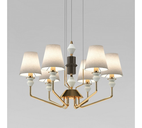 Подвесная люстра Eurosvet Olaria 101012/6 латунь Smart