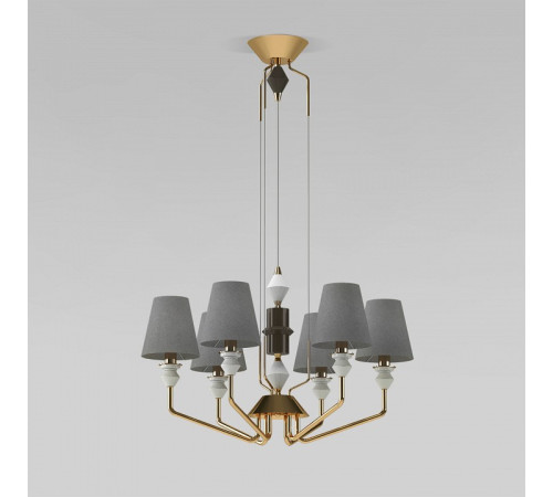 Подвесная люстра Eurosvet Olaria 101012/6 латунь Smart
