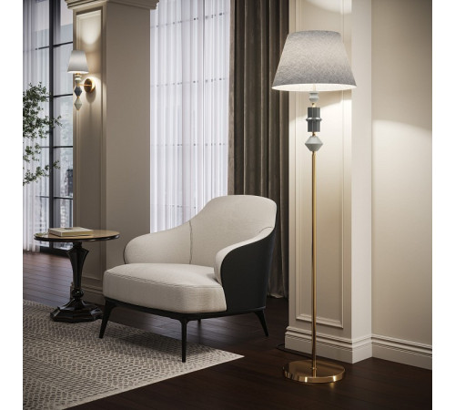 Торшер Eurosvet Olaria 109012 латунь