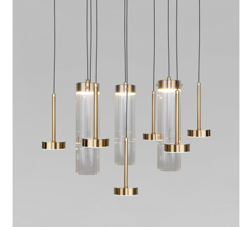 Подвесная люстра Eurosvet Quarzo 301102 LED латунь