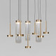 Подвесная люстра Eurosvet Quarzo 301102 LED латунь