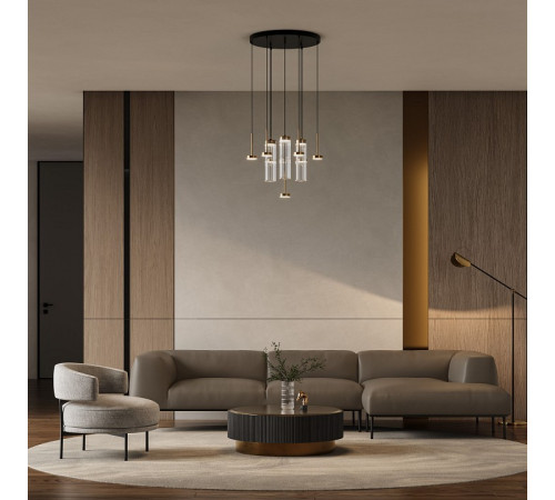 Подвесная люстра Eurosvet Quarzo 301102 LED латунь