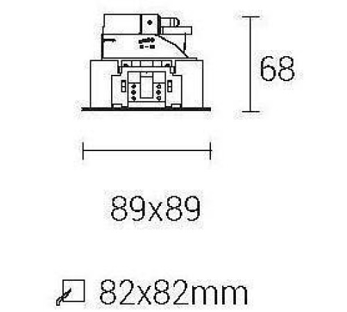 Встраиваемый светильник Fiberli 100401Y 12170101