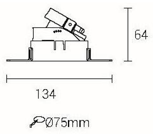 Встраиваемый светильник Fiberli 100301Т 12170201