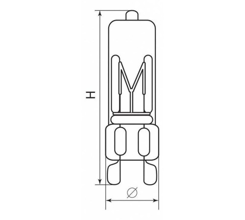 Лампа галогеновая Feron JCD9 G9 40Вт 2700K 02776