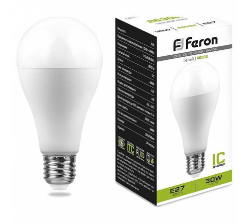 Лампа светодиодная Feron LB-130 E27 30 Вт 4000 K 38195